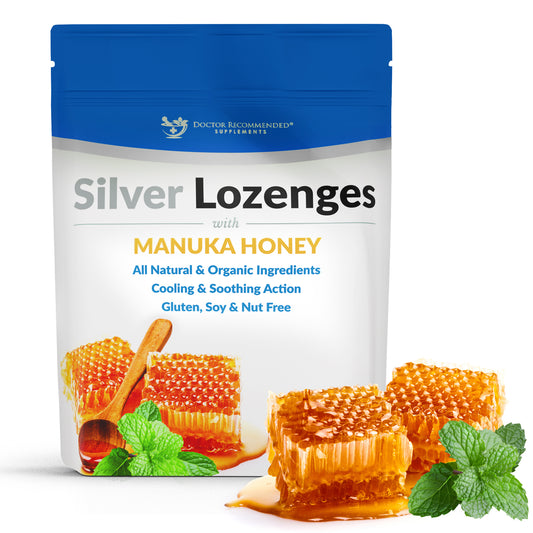 Silver Lozenges with Organic Manuka Honey and Vitamin C