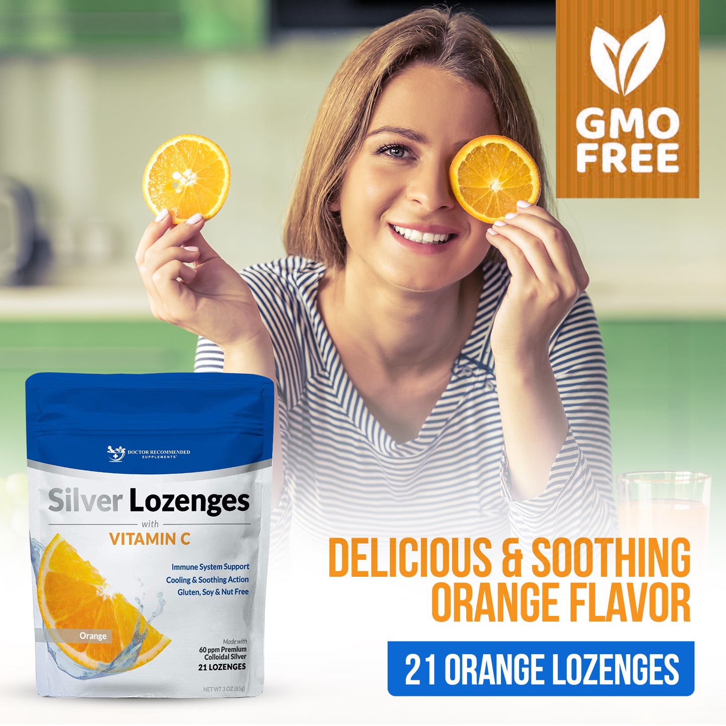 Silver Lozenges with Vitamin C