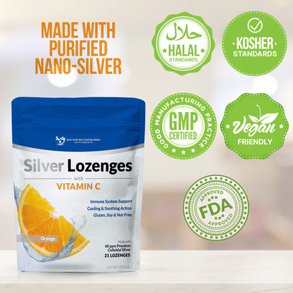 Silver Lozenges with Vitamin C